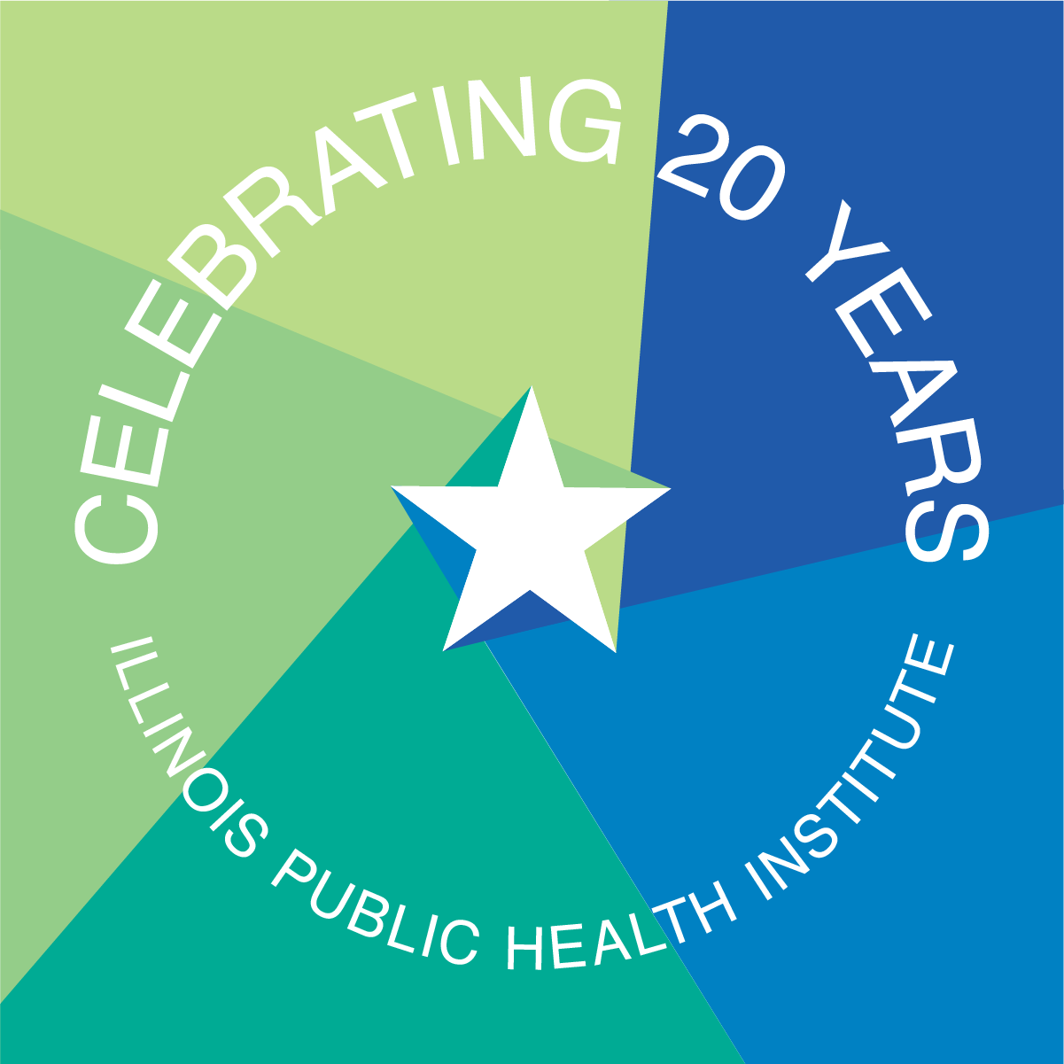 Celebrating 20 years of Illinois Public HEalth Institute anniversary logo