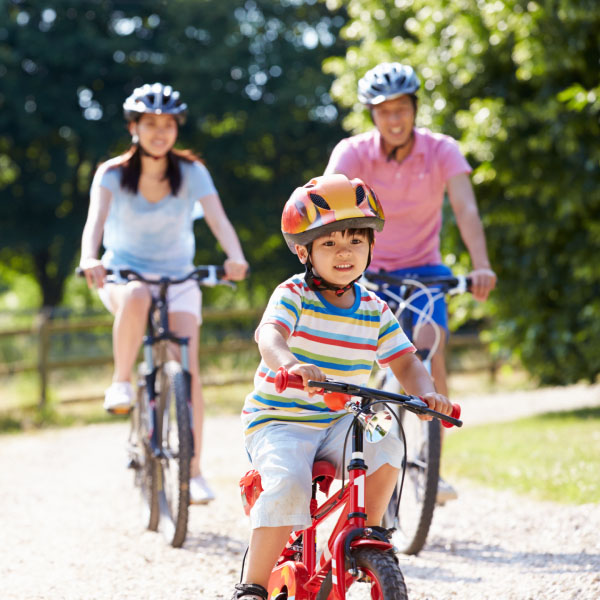 family bike ride