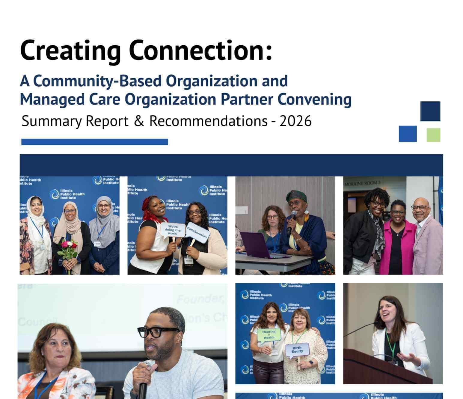 Photo collage from a public health event