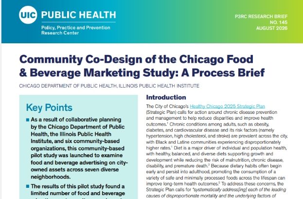 Chicago Food & Beverage Marketing Study and IPHI-Led Community Discussions Underscore the Need for Further Exploration